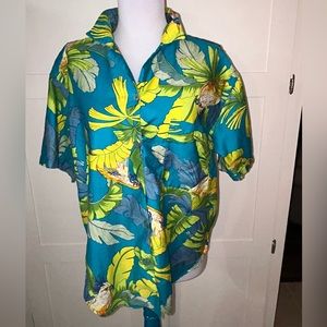 Vintage Woman’s Paula Saker Hawaiian shirt Size 10